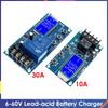 6-60 В 30 А 10 А свинцово-кислотный контроллер заряда солнечной батареи плата защиты зарядное устройство реле времени 12 В 24 В 36 В 48 В емкость батареи