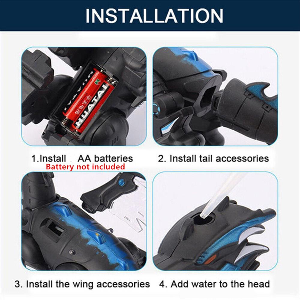 Электрический ходячий динозавр, модель туманного спрея, электрический динозавр со звуками и светом, механический динозавр