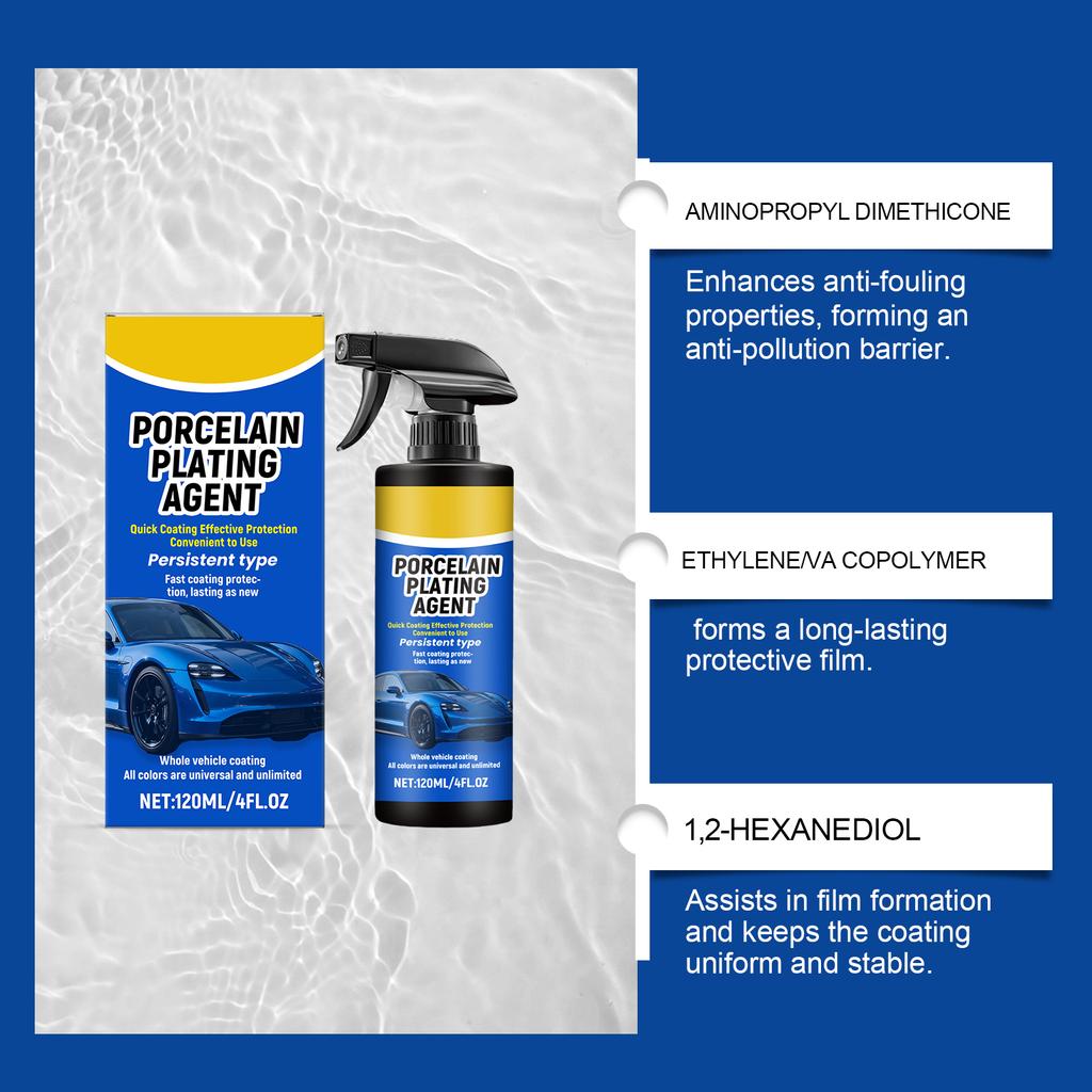 Car Coating Spray Effectively Remove Stains Water Spots Waterproofing Polished Refurbishment Maintenance Car Coating Spray 120ml