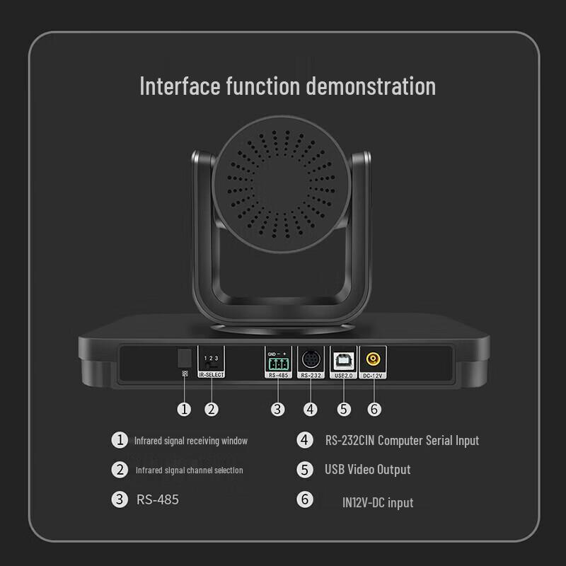 Lenovo thinkplus SX-HD15S+ 10x Optical Zoom PTZ HD Conference Camera