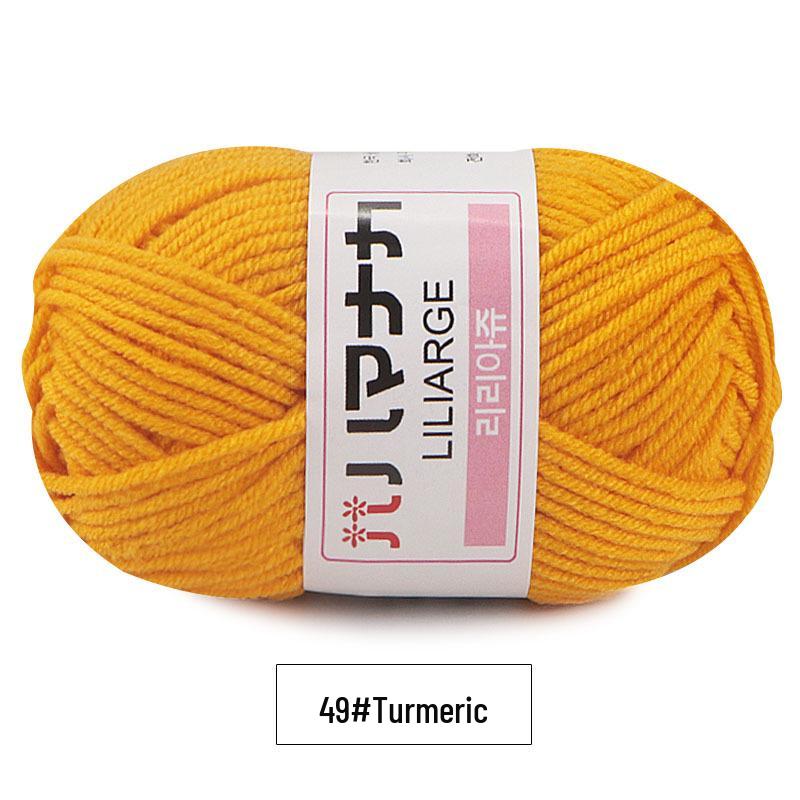 4-Strand Milk Cotton Baby Yarn for Doll, Crochet & Hand Knitting – Korean Infant Children’s Thread
