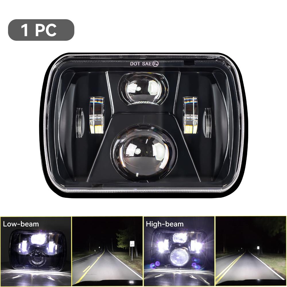 Светодиодные фары 5x7 7x6 ДХО Поворотник Дальний/Ближний свет Для Jeep Cherokee XJ Wrangler YJ Ford