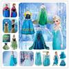 Girls Kids Elsa Fancy Dress Costume Princess Anna Party Dresses Cosplay Outfits