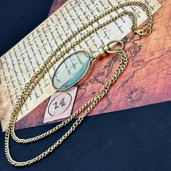 Увеличительное стекло Стимпанк Ретро Подарочный карманный монокль Костюм Карманные лупы Ручной работы