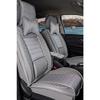 Комплект из 5 кожаных чехлов для автомобильных сидений Lux серого цвета, совместимых с Volkswagen Caddy