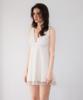 Rose Franz Rose Dot Chiffon Mini Dress [Ivory]