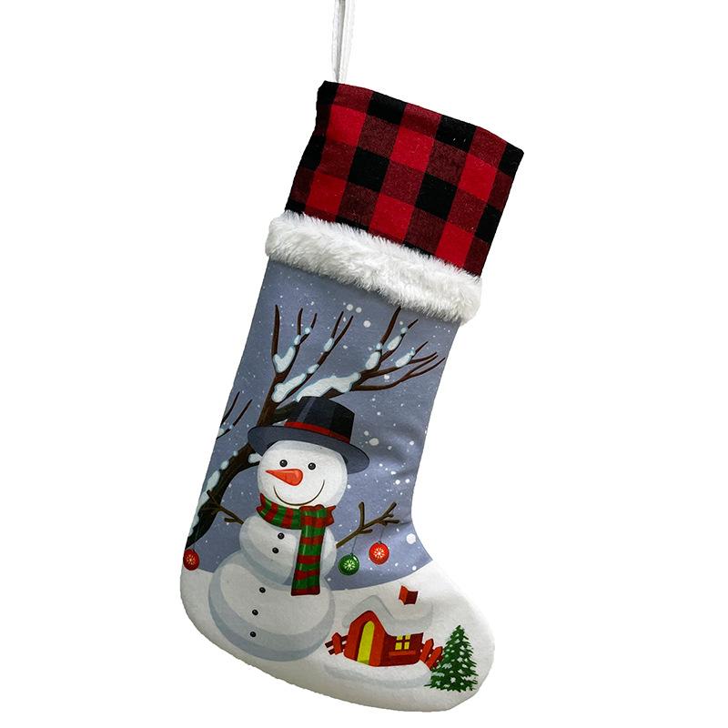 Christmas decorations, Christmas socks, gift bags, Christmas pendants, candy bags, old man, snowman, deer, Christmas socks