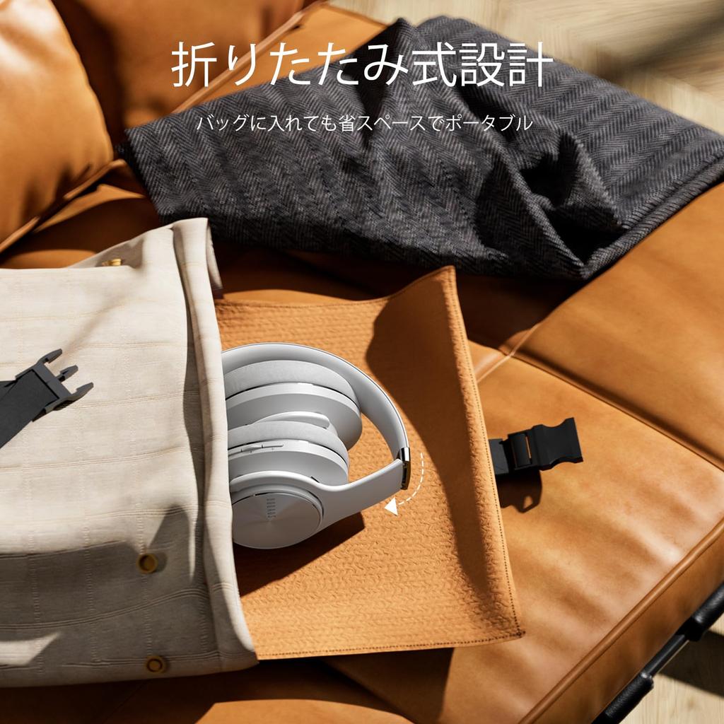 DOQAUS Bluetooth Wireless Up To 80 Hours of Continuous 3EQ Sound Wired Sealed Memory Compatible with Cell and Walkmans LIFE3 Headphones, 5.3,