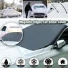 Car Snow/Frost Block Protection Magnetic Sunshade with Coated Silver Cloth for Front Windshield