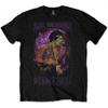 Унисекс футболка для взрослых Jimi Hendrix с принтом Purple Haze, хлопковая, с рамкой