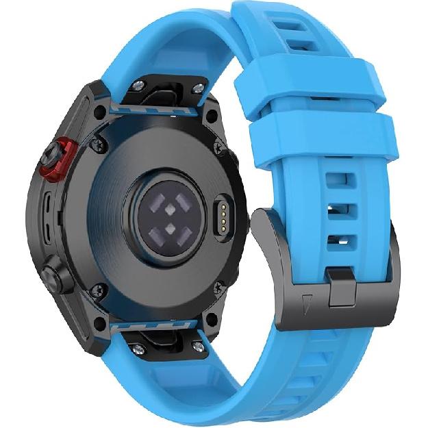 REYDA Силиконовый ремешок, совместимый с Garmin Fenix 8 43 мм, 20 мм ремешок для часов с быстрой фиксацией, мягкий дышащий силиконовый браслет, спортивный браслет, сменный ремешок