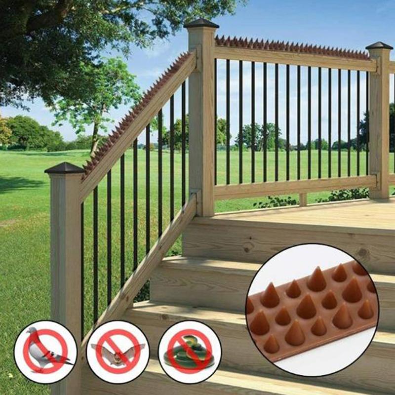 2 шт. Пластиковые шипы для борьбы с вредителями, отпугивающие голубей и сов