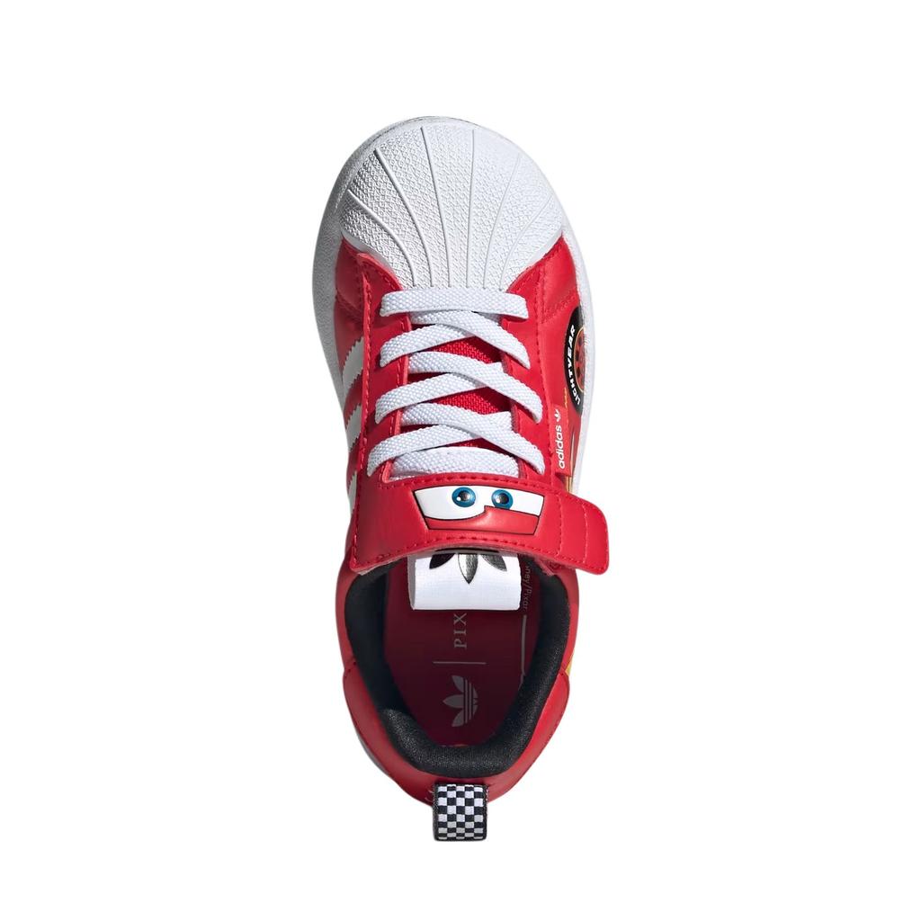 Кроссовки Cars x adidas Adifom Superstar 360 K Lightning McQueen Детские Красные Pure-Ruby Cloud-White JR3752