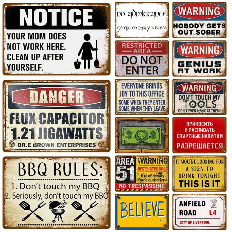 Ретро Жестяные Таблички Настенные Аксессуары для Бара Ванная Комната Дом Гостиная Декор Предметы Украшения Роскошные Металлические Таблички Винтажные Постеры Искусство
