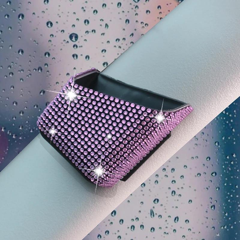 Автомобильный ящик для хранения сотовых телефонов Diamond Crystal, органайзер для автомобильного сиденья, подвесной держатель для кармана телефона, автомобильные аксессуары