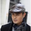Classic Leather Newsboy Cap | European Vintage Street Style | Autumn Winter Fashion Staple | Unisex Daily Wear