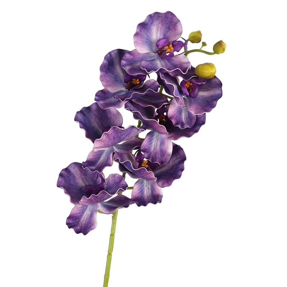 Butterfly Orchid Artificial Orchid Flower Real Touch Realistic Simulation Big Moth Orchid Luxury Handmade Fake Flower Branch