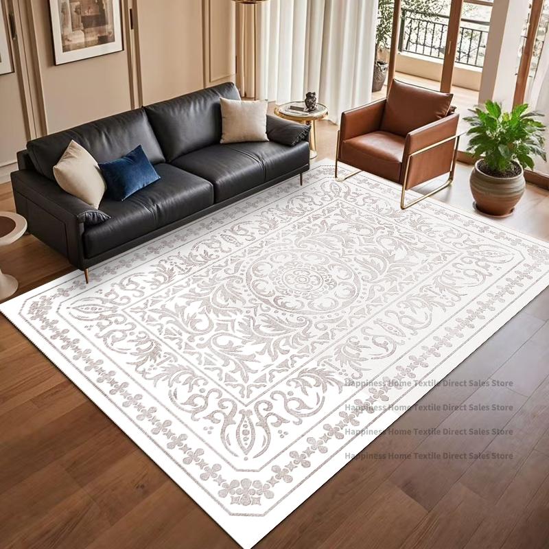 Bohemian Distressed Style Large Living Room Carpet Decoration Bedroom Non-slip Washable Luxury Rug Soft Fluffy Office Floor Mats