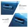 Exterior Door Handle Bowl Trim Cover Decor for Ford F-150 4door 2015- Black