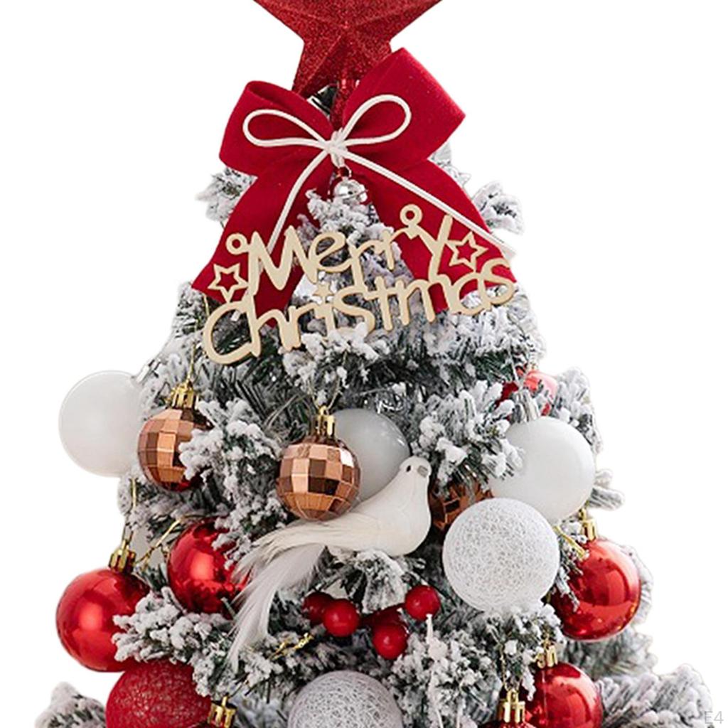 18inch DIY Tabletop Artificial Xmas Tree with Lights Countertop Decoration Versatile