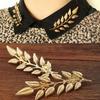 Honeysuckle Leaf Brooch Pin for Men and Women - Shirt, Sweater, and Collar Accessory