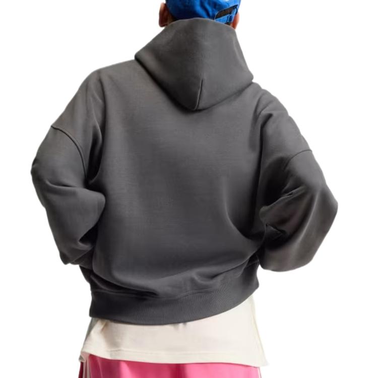 Unisex Adidas Originals Sweatshirts Unisex Practical Black Hooded Non Detachable Moderate