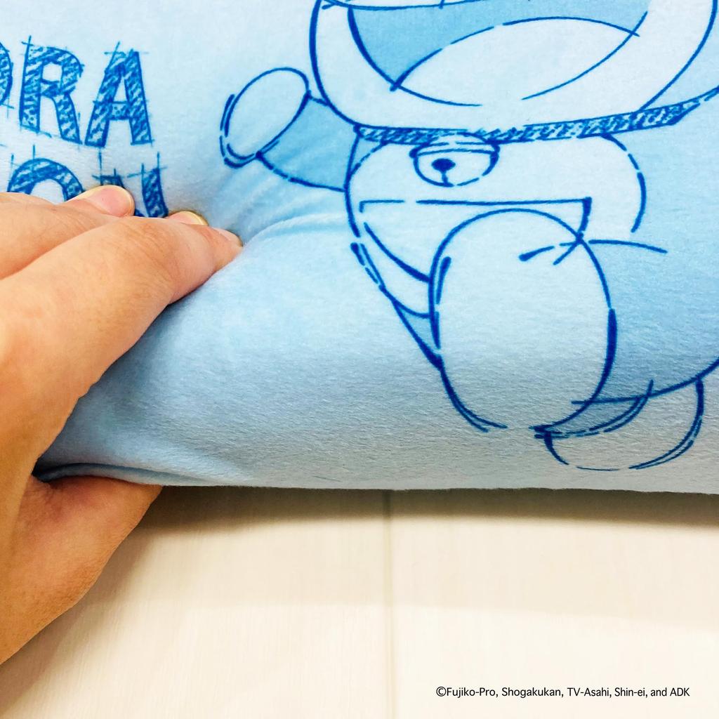 MORIPiLO Morishita подушка с эффектом памяти Doraemon 15x31 см поддержка талии поддержка спины мягкая игрушка подушка с изображением персонажей Shogakukan пастельно-голубой 4621204