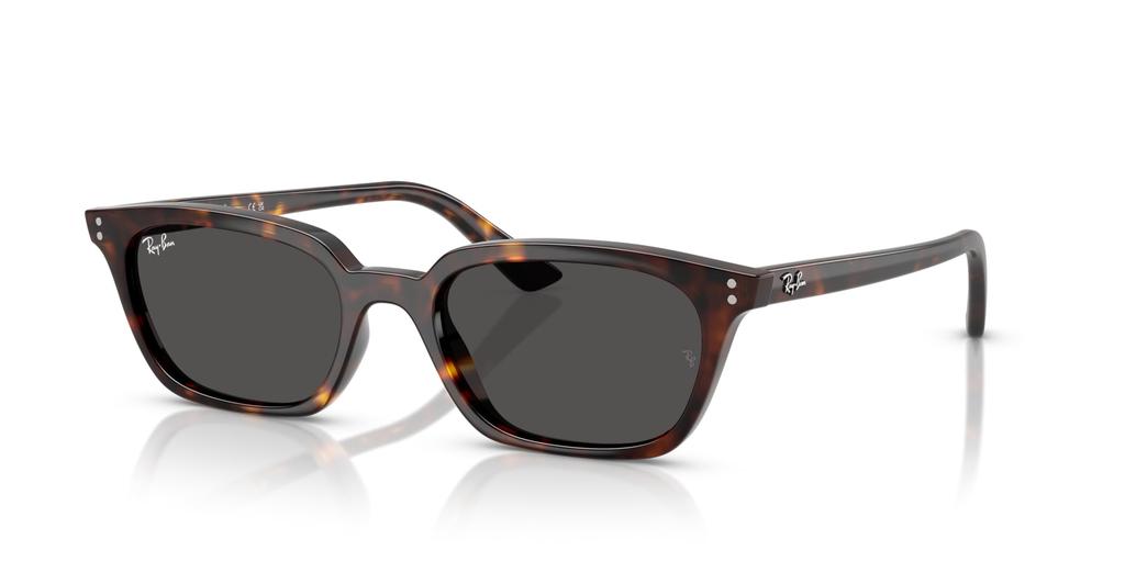 Ray-Ban RB4456F ZAYA 13598752 52 Гавана / Темно-серый Поляризационные Солнцезащитные Очки Азиатской Посадки