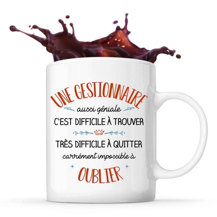 Mug Une Gestionnaire aussi géniale | Tasse Cadeau Travail Métier Départ Retraite Collègue Anniversaire Noël