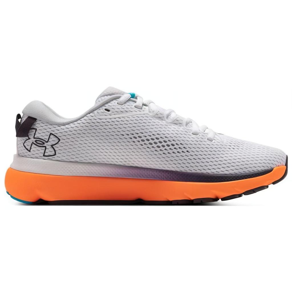 Under Armour HOVR Infinite 5 White Orange Blast Men Sneakers Tux-Purple 3026545-102