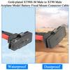 Кабель XT90E-M Папа на XT90 Папа 30см 10AWG Позолоченный с Креплением на Панель, Защитным Колпачком – RC Адаптер для Lipo Аккумулятора
