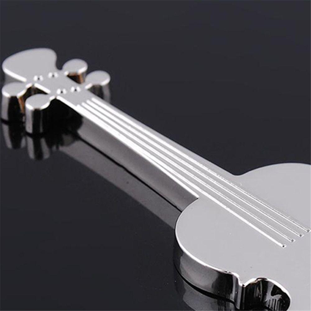 New Guitar Design Silver Color Beer Opener Unique Gift Guitar Shaped Bottle Opener Zinc Zinc Zinc Alloy