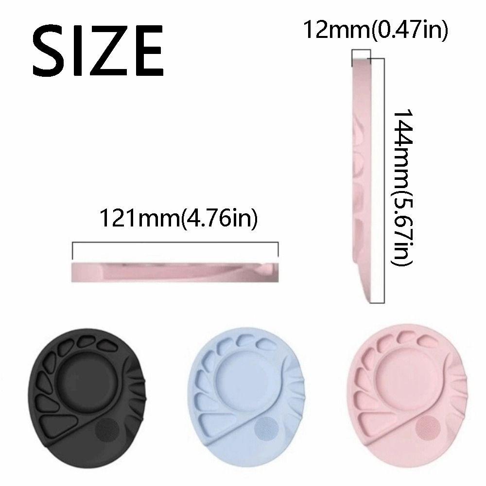 Portable Silicone Makeup Mat Reusable Nail Art Gel Pad Foundation Palette Painting Teaching