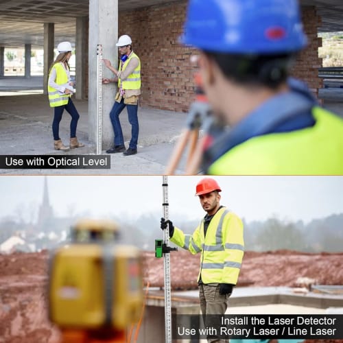 Surveying Prism Pole Tripod, Total Station Tripod, 75-120cm High, Retractable Aluminum Alloy Centering Rod Clamp