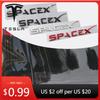 Автомобильная наклейка 1 шт. ABS Значок автомобиля Space X Задний значок Наклейки для украшения для Tesla Автомобильный багажник Внешний стайлинг Модификация
