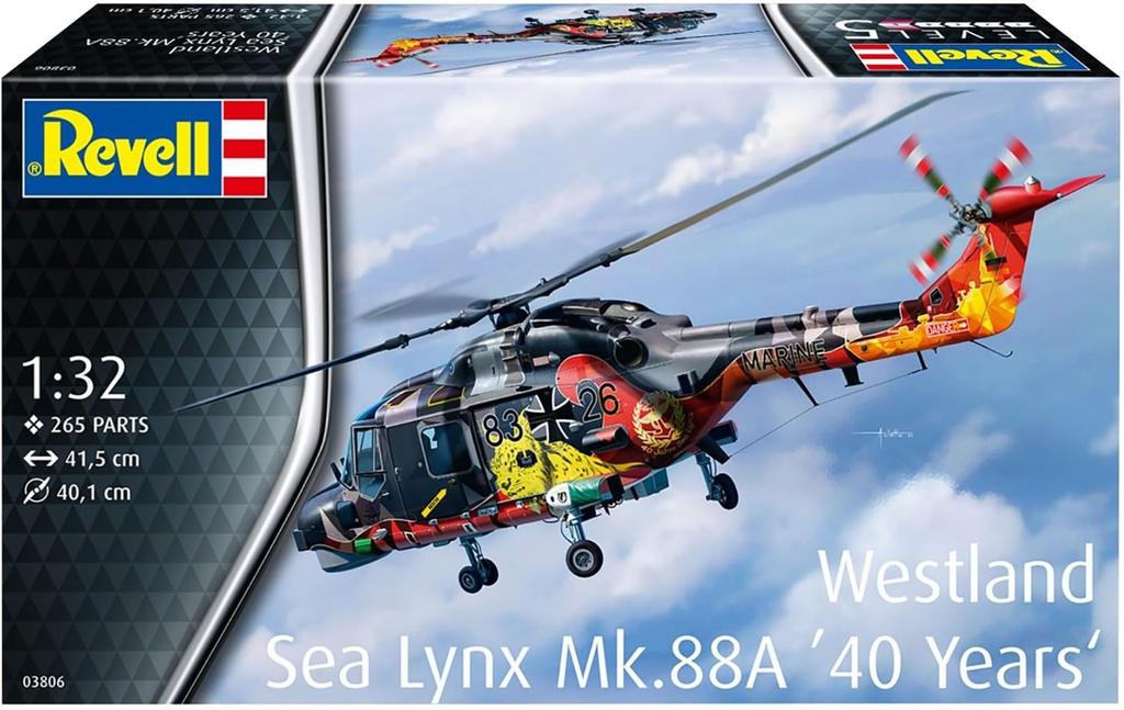 Немецкий уровень Германия Westland Sea Lynx Пластиковая модель 03806 1/32 MK.88A