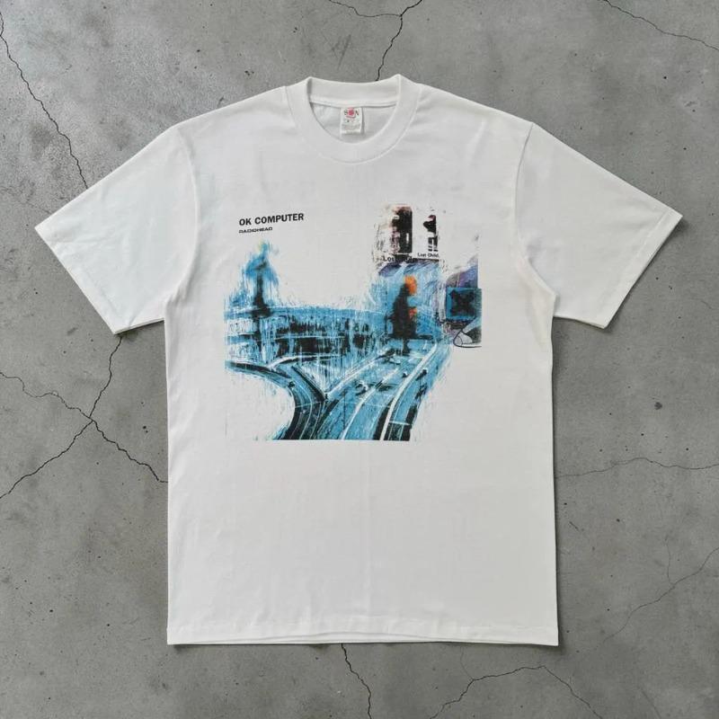 Radiohead OK Computer Band Tshirt Promotion Album Tour Band Tshirt Womens Tshirt Summer New YK Style Unisex Casual Tshirt
