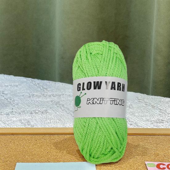 1 рулон шерстяной пряжи, светящейся в темноте, 2 мм, светящаяся швейная пряжа для вязания крючком, принадлежности для рукоделия