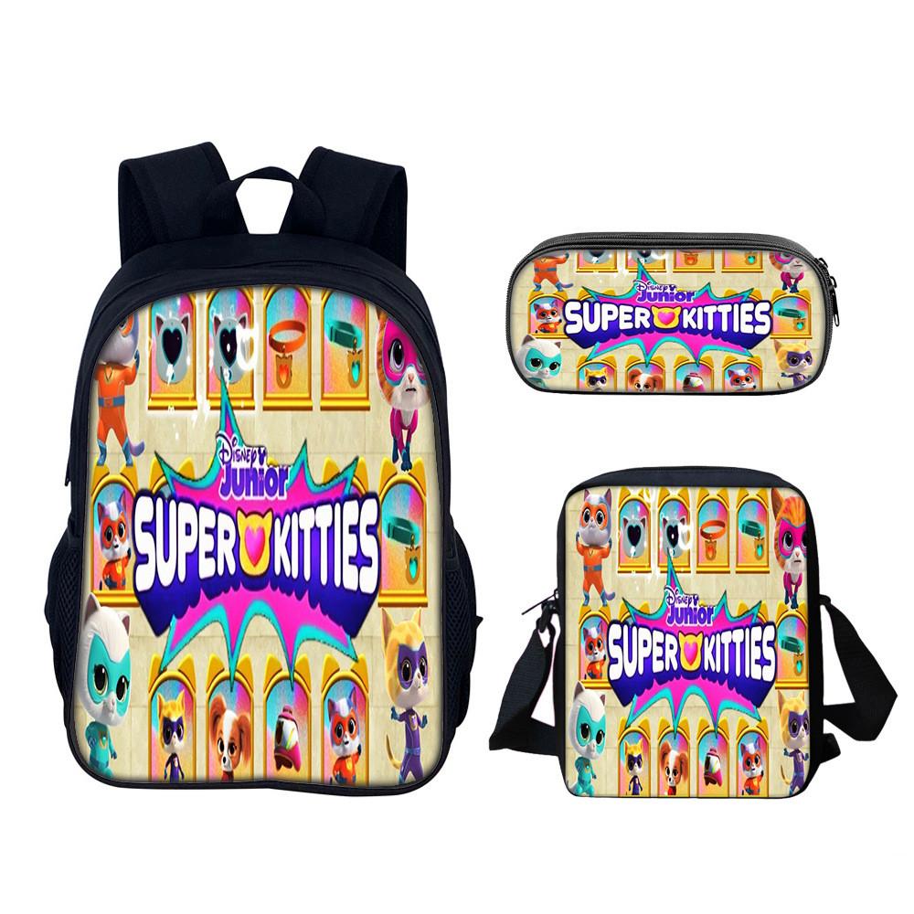 Школьный рюкзак Superkitties с набором, из нейлонового материала, для учеников начальной школы