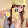 Креативный магнитный чехол для телефона с жареным яйцом для iPhone 16 Pro Max - Защитный чехол высокого качества