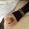 Богемский широкий браслет-манжета однотонный ретро кольцо на руку акриловый открытый браслет украшение