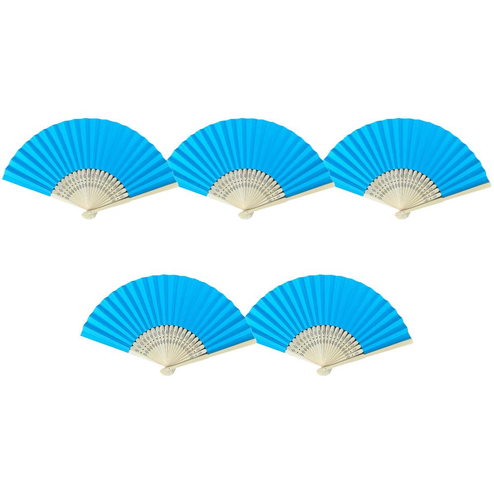 1/5/10 шт. Складной веер из бамбука для рукоделия, взрослых, детей, для каллиграфии, рисования, тренировочный бумажный веер, подарок на свадьбу, вечеринку, декор для дома
