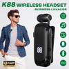 K88 Lavalier Business Bluetooth 5.4 Headphone Talk/Music Time 20 Hours, LED Digital Display,Noice Cancelling Wireless Earphones