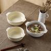 Peiersen Double-Ear Ceramic Soup Bowl Set