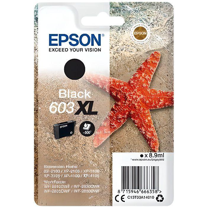 EPSON 603 XL Black Ink Cartridge - Starfish (C13T03A14010) - Low Cost and Reliability