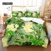 Tropical Green Plant Bedding Set Duvet Cover Set 3d Bedding Digital Printing Bed Linen Queen Size Bedding Set Fashion Design