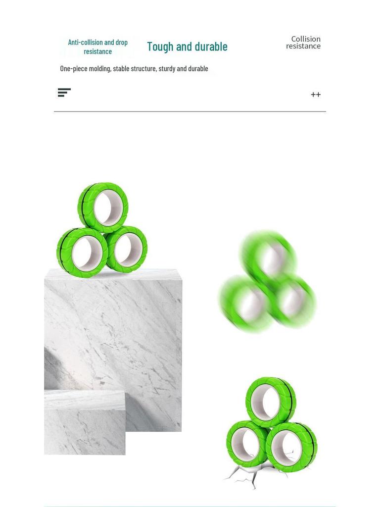 Магнитный браслет-спиннер в виде шины - Игрушка для снятия стресса, спиннер для пальцев