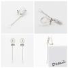 And Silver Earrings Cubic Zirconia Earrings Swaying Drop VERPD52220 [Pinky Diane] PINKY&DIANNE Non-hole