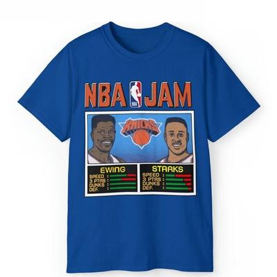 Редкая футболка унисекс для фанатов баскетбола Ewing and Starks NY K..nicks S-5XL