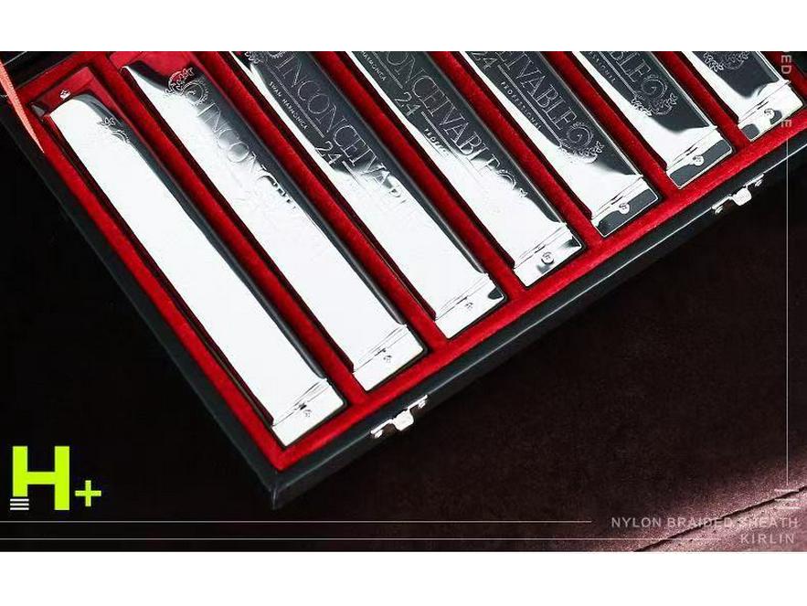 Набор губных гармоник Swan: 24-луночный, 7-предметный, 12-предметный Ящик для Студентов и Взрослых. Включает клавиши от A до G, идеально подходит для начинающих.